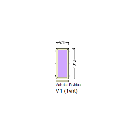 Vitrina 420x1010